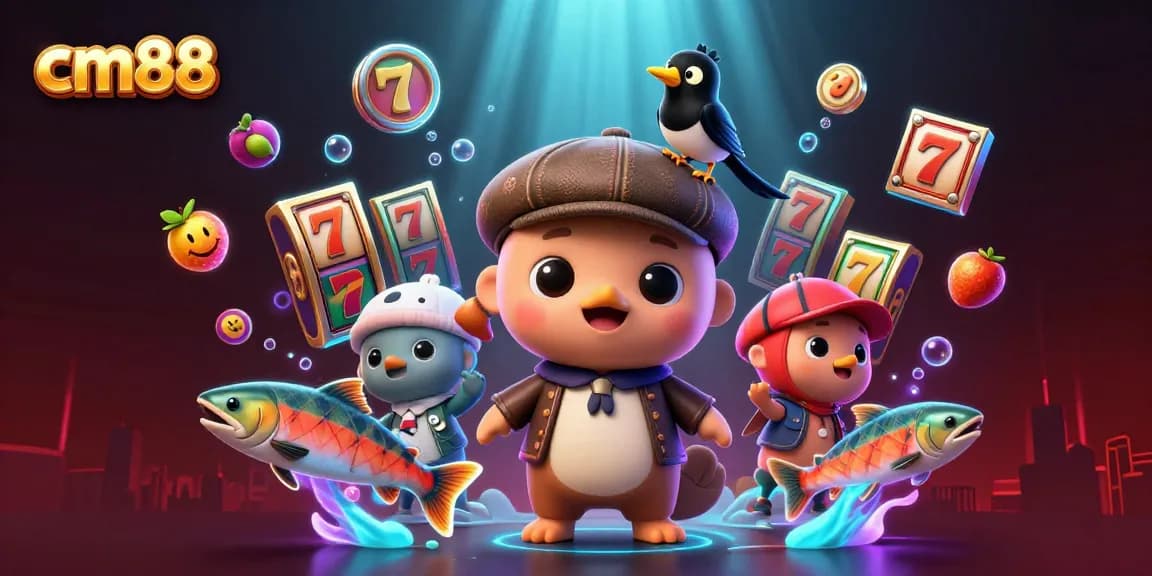 Experience thrilling slot games at cm88 with vibrant characters and dynamic gaming elements.