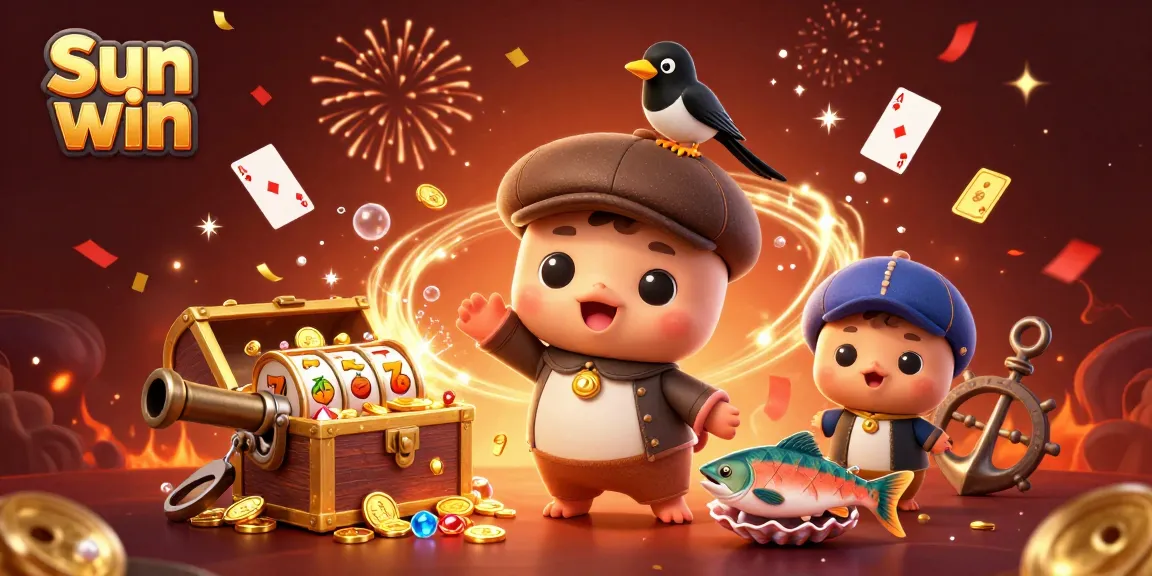 Engage in thrilling gameplay with Sun win at an exciting slots platform featuring charming characters.