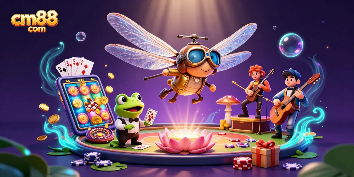 Hit the jackpot with cm88 com and enjoy thrilling slot action in a vibrant casino scene.