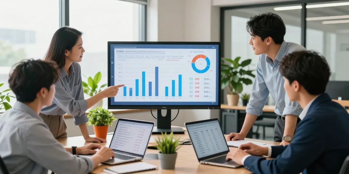 Empowering businesses with competitive business mobile deals UK through collaborative team discussions in a modern office.